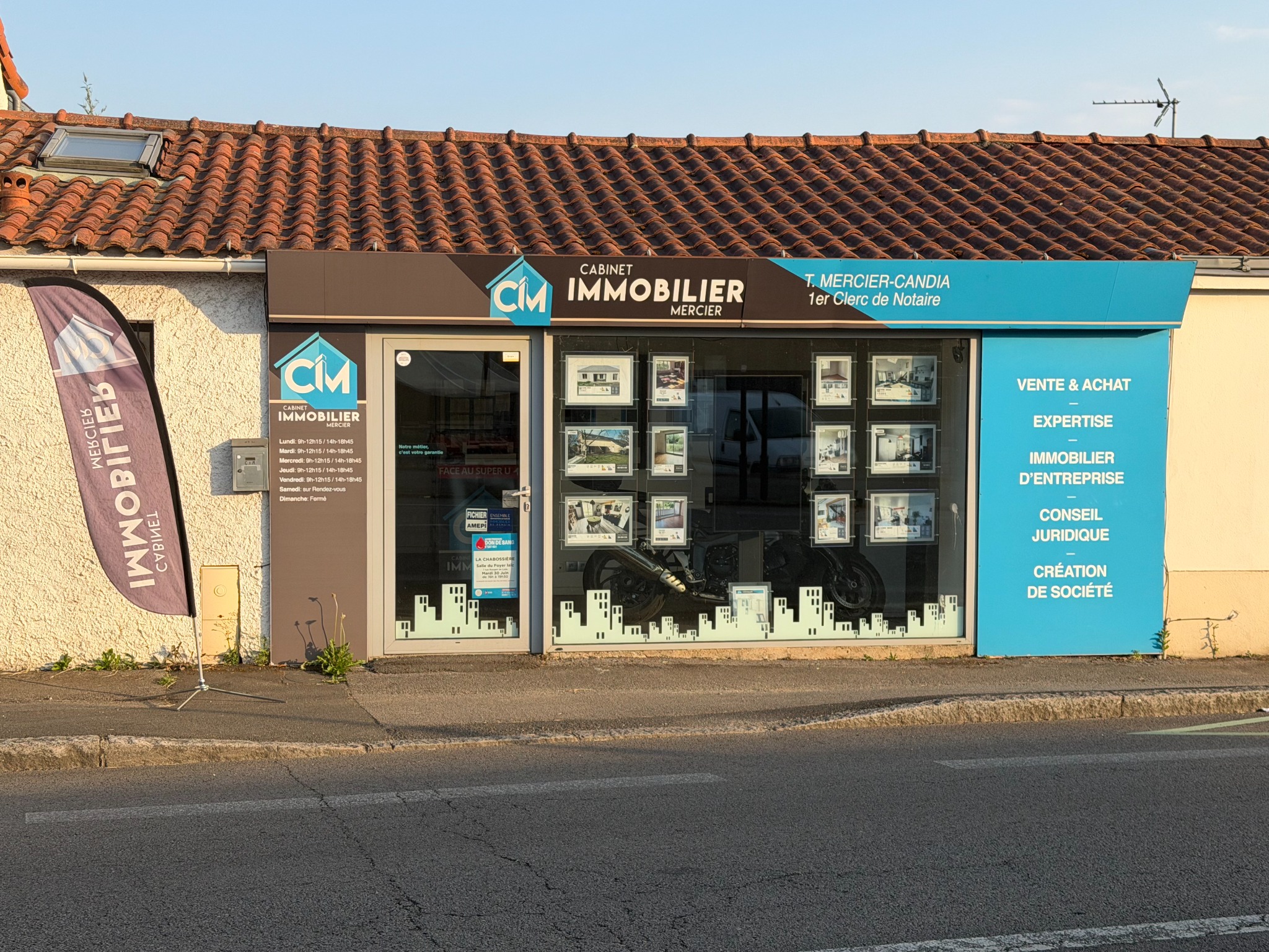 Façade du Cabinet Immobilier Mercier